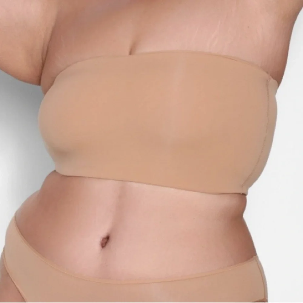 Skims Tan Bandeau Bra - Picture 2 of 6